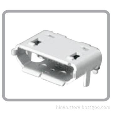 USB2.0 Micro B Type, R/A, SMT (Shell DIP Female)